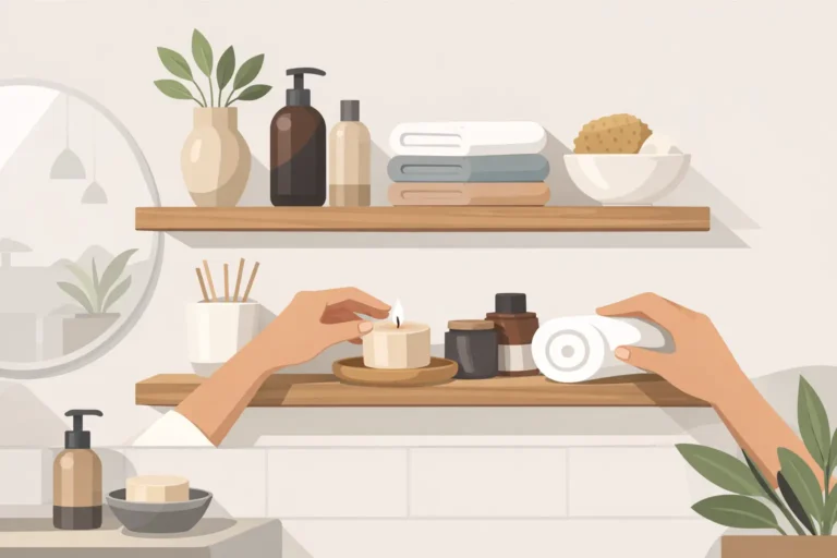 How to Style Bathroom Shelves for a Polished Look
